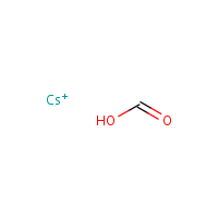 Cesium formate formula graphical representation