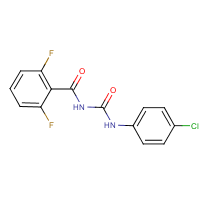 Diflubenzuron formula graphical representation