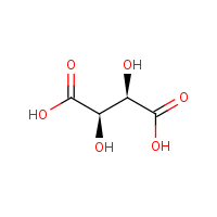 L-Tartaric acid formula graphical representation