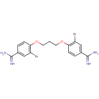 Dibrompropamidine formula graphical representation