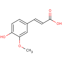 Ferulic acid formula graphical representation