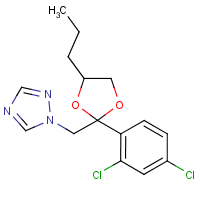 Propiconazole formula graphical representation