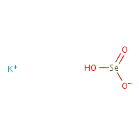 Potassium selenite formula graphical representation