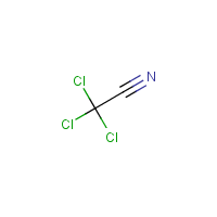 Trichloroacetonitrile formula graphical representation