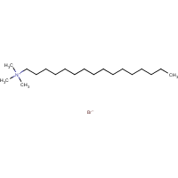 Cetrimide bromide formula graphical representation