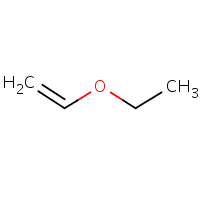 Ethyl vinyl ether formula graphical representation