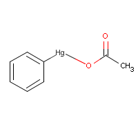 Phenylmercuric acetate formula graphical representation