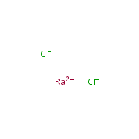Radium chloride formula graphical representation