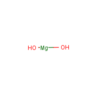Magnesium hydroxide formula graphical representation