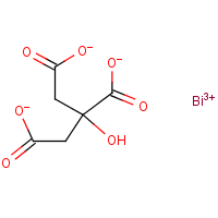 Bismuth citrate formula graphical representation