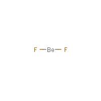 Beryllium fluoride formula graphical representation