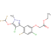 Pyraflufen-ethyl formula graphical representation