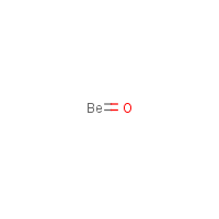 Beryllium oxide formula graphical representation
