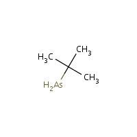 tert-Butylarsine formula graphical representation