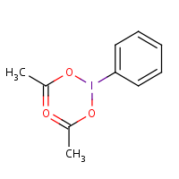 Iodobenzene diacetate formula graphical representation