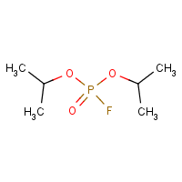 Diisopropyl fluorophosphate formula graphical representation