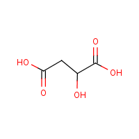 Malic acid formula graphical representation