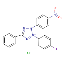 Iodonitrotetrazolium formula graphical representation