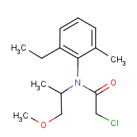 Metolachlor formula graphical representation