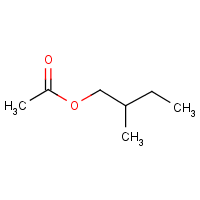 2-Methylbutyl acetate formula graphical representation