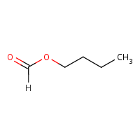 Butyl formate formula graphical representation
