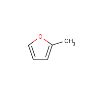 2-Methylfuran formula graphical representation