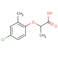 Mecoprop formula graphical representation