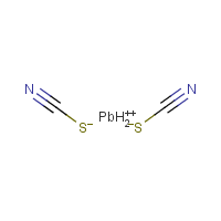 Lead(II) thiocyanate formula graphical representation