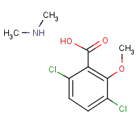 Dicamba dimethylamine formula graphical representation