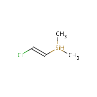 Chlorodimethylvinylsilane formula graphical representation