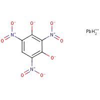 Lead styphnate formula graphical representation