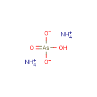 Ammonium arsenate formula graphical representation