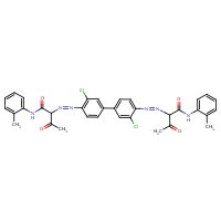 C.I. Pigment Yellow 14 formula graphical representation