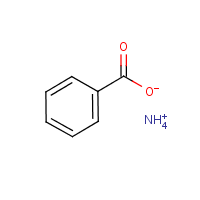 Ammonium benzoate formula graphical representation