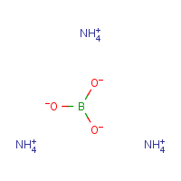 Ammonium borate formula graphical representation