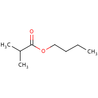 Butyl isobutyrate formula graphical representation