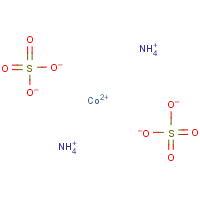 Ammonium cobaltous sulfate formula graphical representation