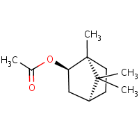 (-)-Bornyl acetate formula graphical representation