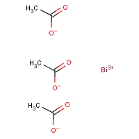 Bismuth acetate formula graphical representation