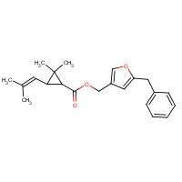 Resmethrin formula graphical representation