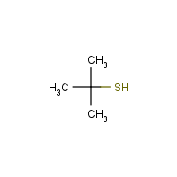 tert-Butyl mercaptan formula graphical representation