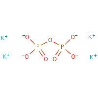 Tetrapotassium pyrophosphate formula graphical representation