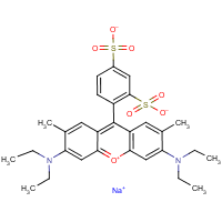 Acid Red 52 formula graphical representation