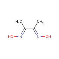 Dimethylglyoxime formula graphical representation