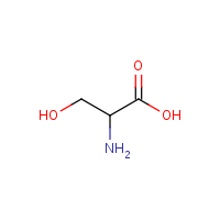 DL-Serine formula graphical representation