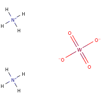 Ammonium tungstate formula graphical representation