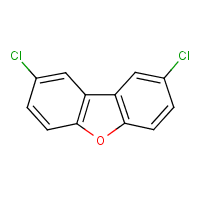 2,8-Dichlorodibenzofuran formula graphical representation