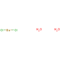 Barium chloride dihydrate formula graphical representation