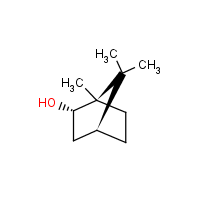 Borneol formula graphical representation
