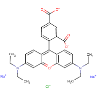 Rhodamine WT formula graphical representation